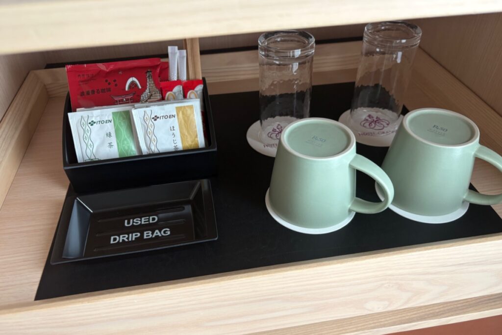 ホテルグランヴィア広島サウスゲート客室のコーヒーとお茶